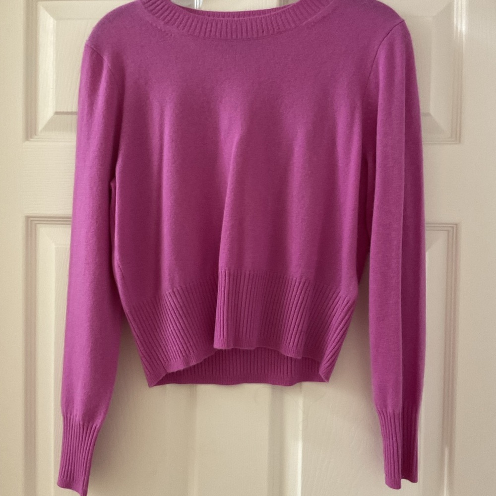 J. Crew Vibrant Magenta Crew Neck Sweater